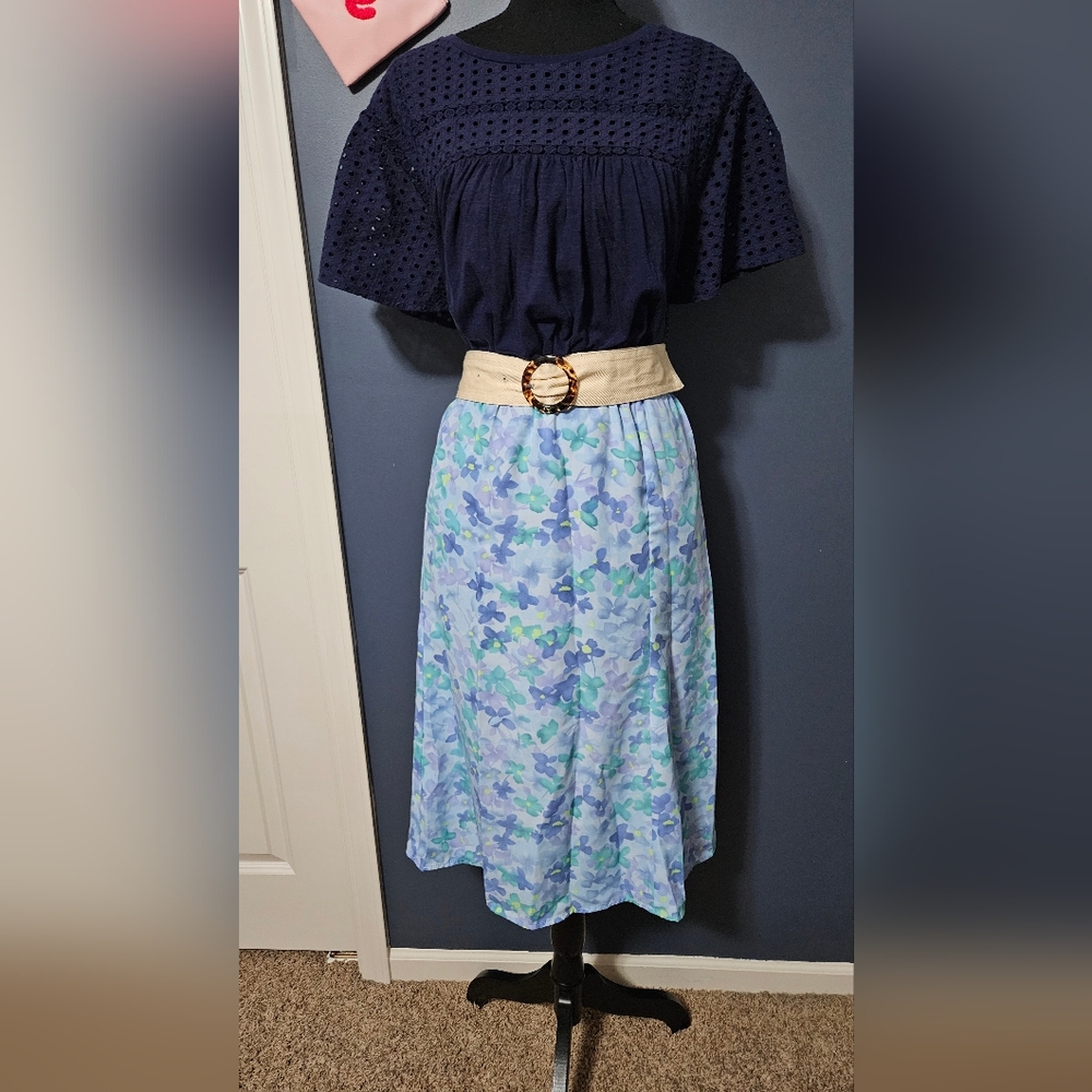 The Tog Shop Vintage 90's  Floral Pull On Skirt Size XL
